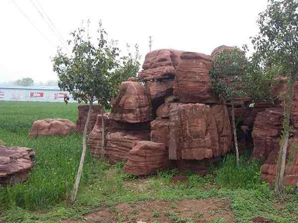 千层石、自然光洁