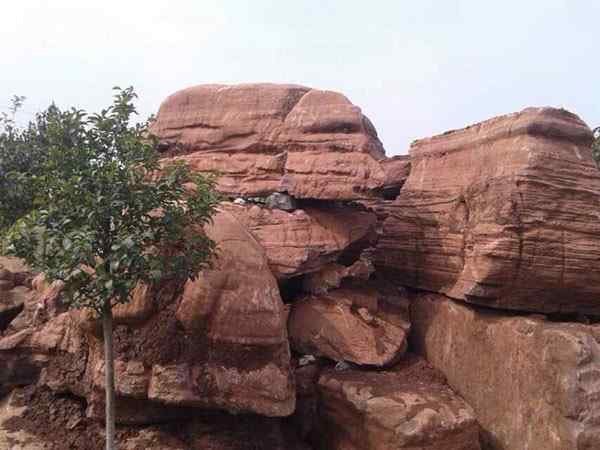 千层石、自然光洁