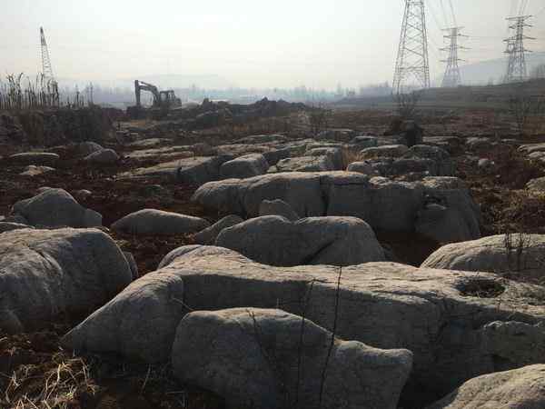 草坪石、自然光洁