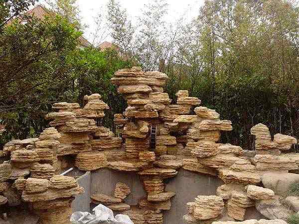 假山工程、线条流畅