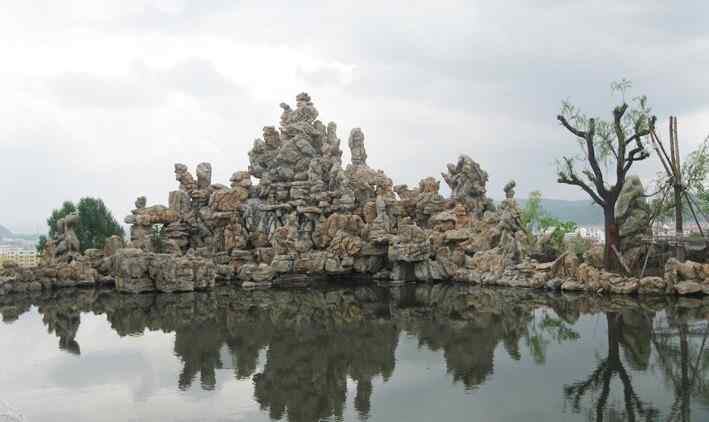 假山工程、线条流畅