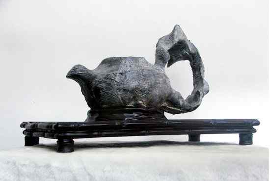 灵壁石、纹理清晰