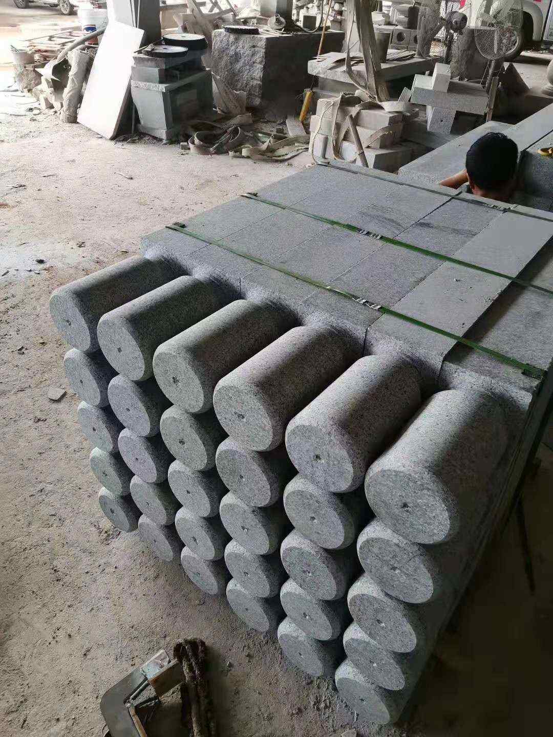 「天然大理石」景观石成品  花岗岩园林广场地铺路沿石盲道石树