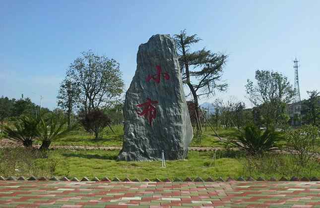  刻字九龙玉草坪摆放效果图