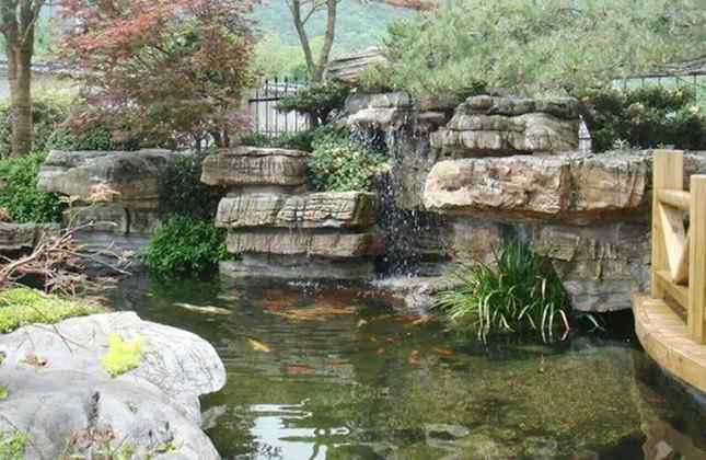 龟纹石河道景观