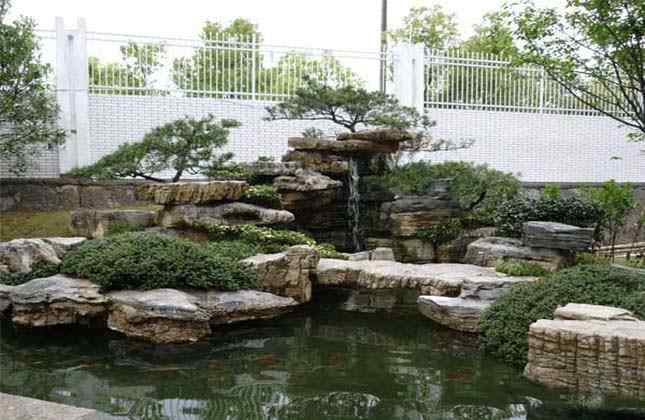 庭院龟纹石假山