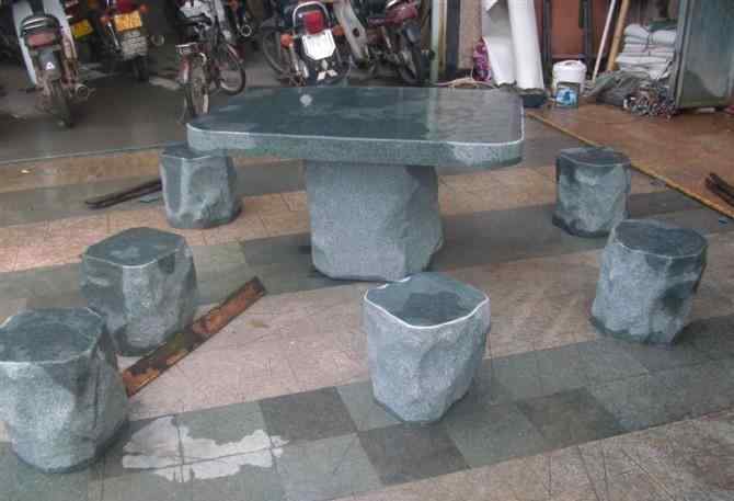 「天然大理石」我公司供应园林总套石椅 优质美观