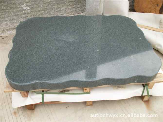 「天然大理石」我公司供应漳浦黑火烧桌面 大理石