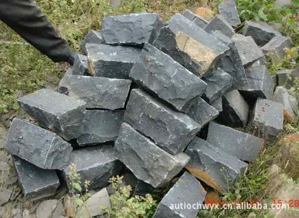 「天然大理石」我公司供应漳州沿路石 漳浦黑安全岩 全自然面多种规格