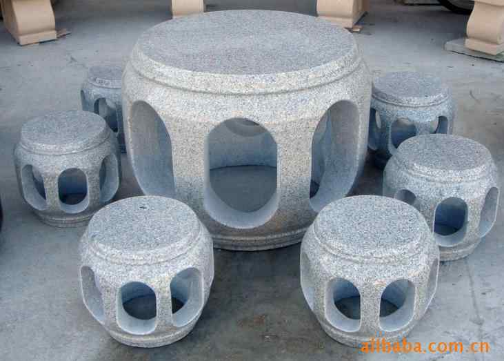 厂家直销 G682(秀石）圆形石桌椅
