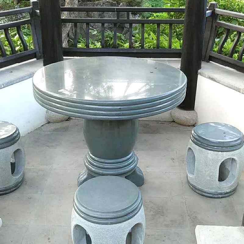 石雕厂家 供应花岗岩石桌 可加工定制石桌 手工雕刻花岗岩石桌