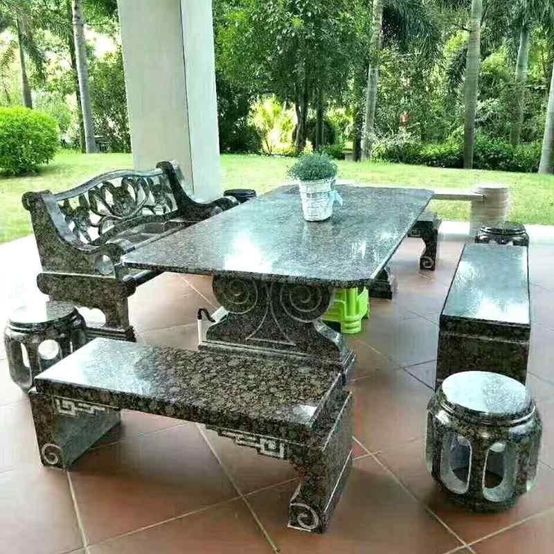 石雕厂家 供应花岗岩石桌 可加工定制石桌 手工雕刻花岗岩石桌