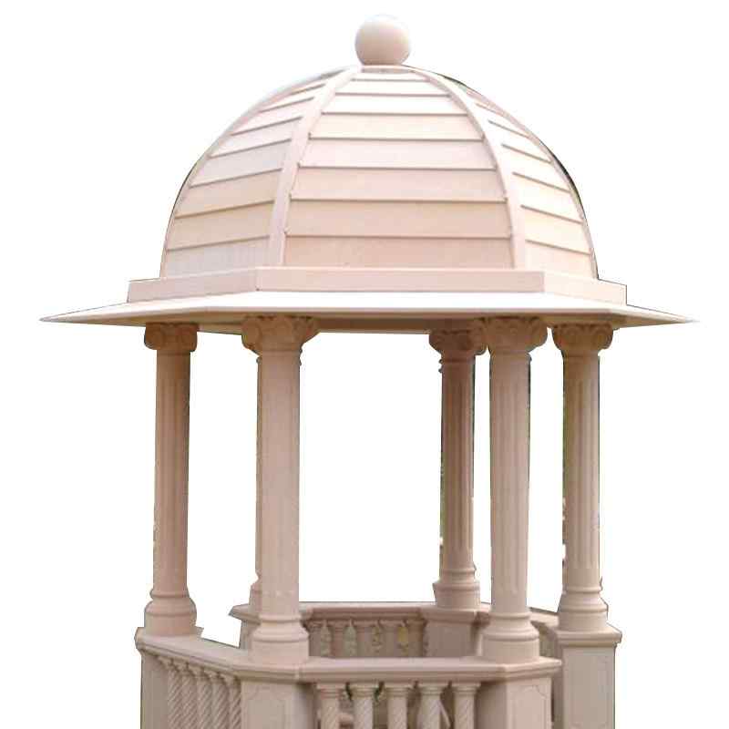 手工雕刻 花岗岩石雕亭子 可加工定制花岗岩亭子 石雕亭子