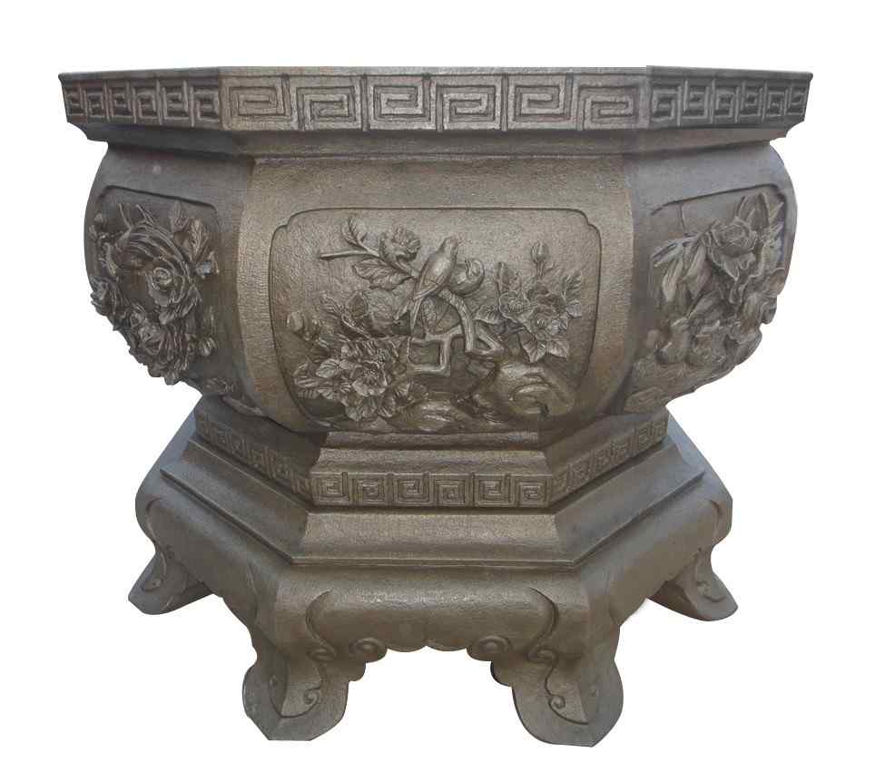 定制庭院鱼缸花盆流水石缸 公园庭院风景摆件庭院石雕摆件