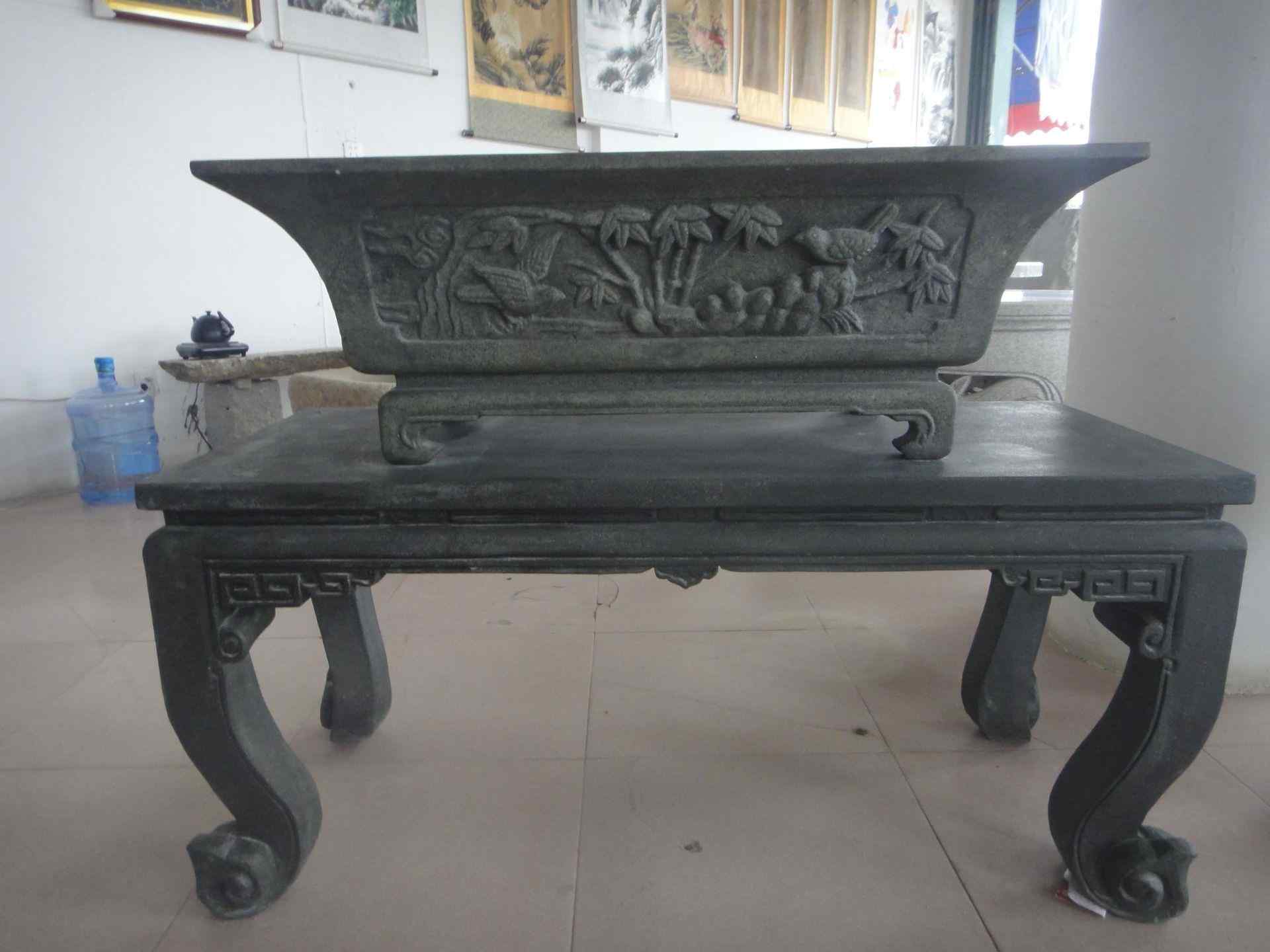 厂家直销石雕仿古花钵 园林花盆 石雕雕刻