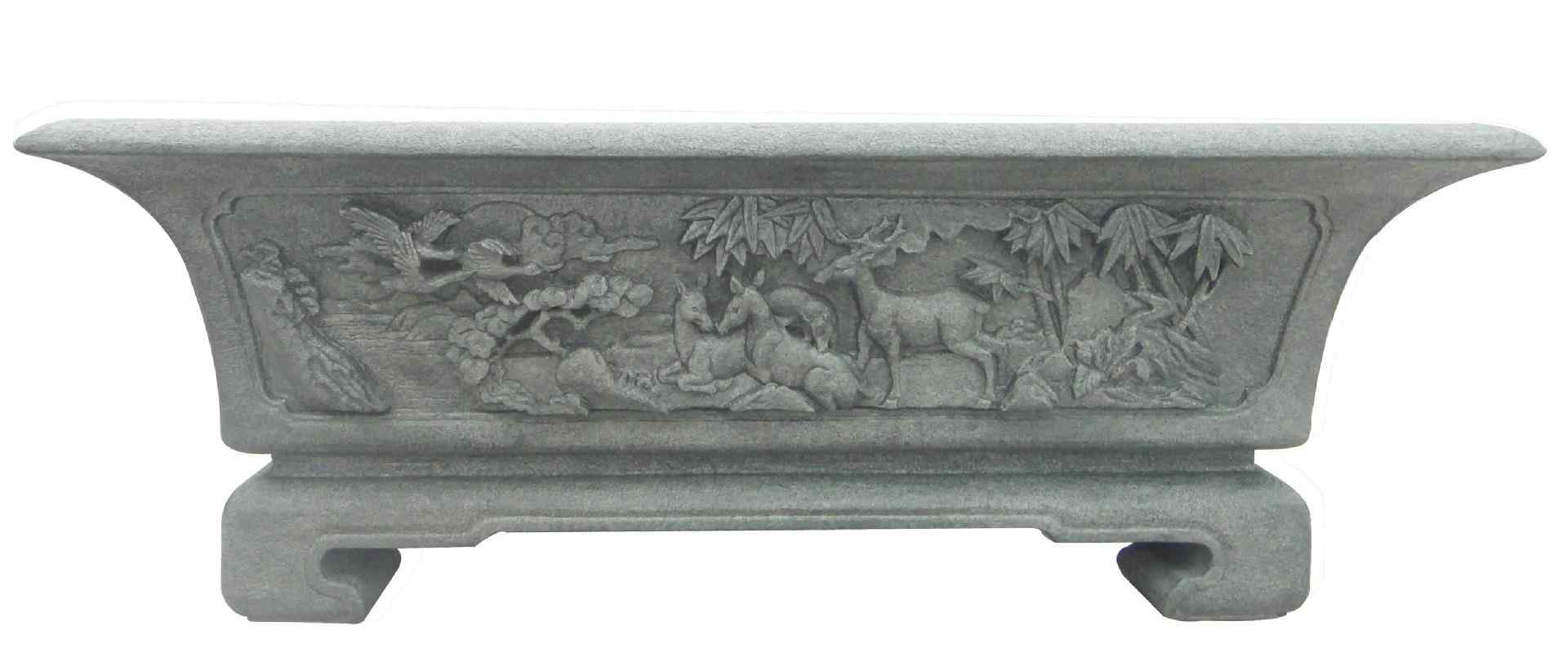 花盆园林景观户外石雕花钵庭院水池养鱼 别墅