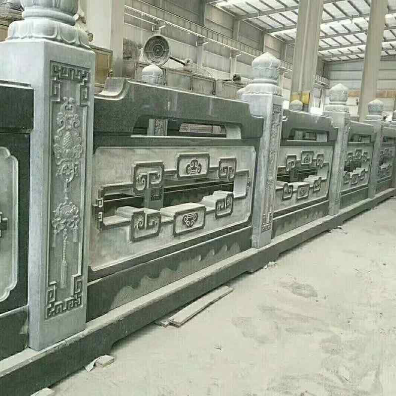 石雕厂家供应花岗岩栏杆 手工雕刻花岗岩石雕栏杆 可加工定做栏杆