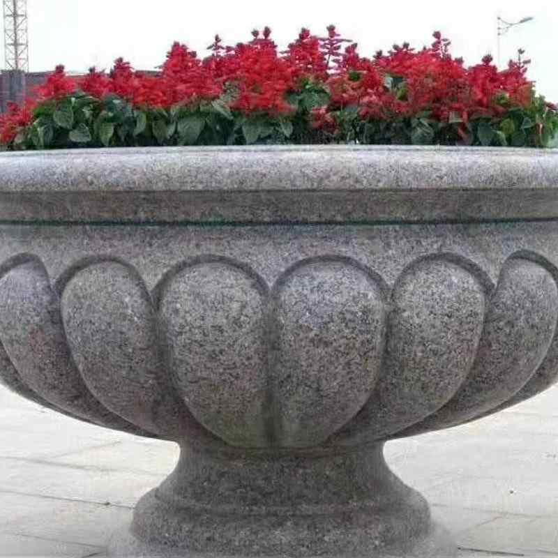惠安花岗岩花钵 厂家加工定制花岗岩花钵 现货供应花钵