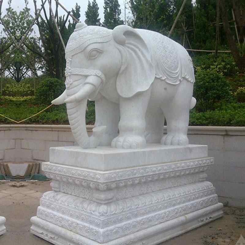 厂家供应手工雕刻花岗岩石雕大象适用园林石雕大象可定做大象石雕