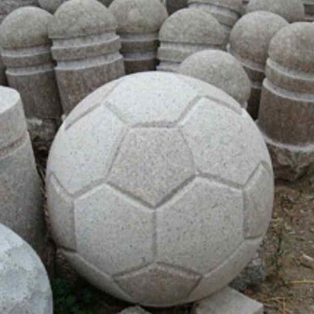 现货供应花岗岩雕刻挡车石 路障石球 花岗岩石球厂家直销批发