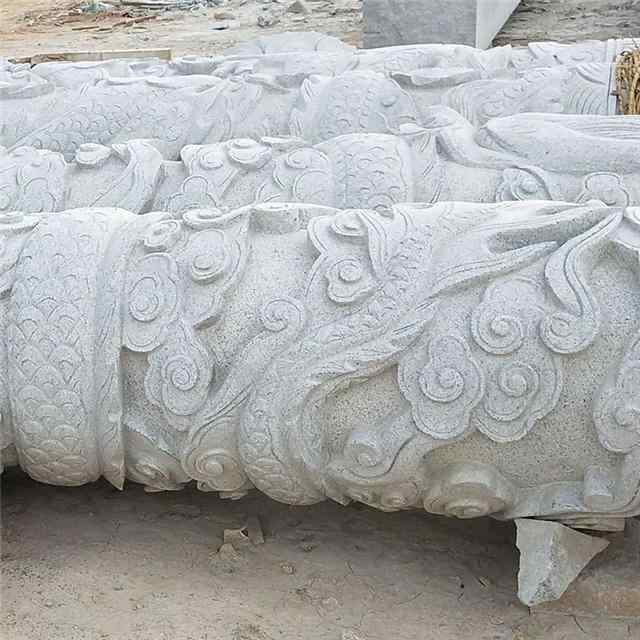 「天然花岗岩」花岗岩石龙柱大理石石头柱子广场石华表加工