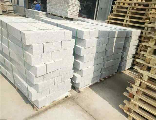 「天然花岗岩」珍珠灰/小铁灰花岗岩园林广场地铺路沿石盲道石树围