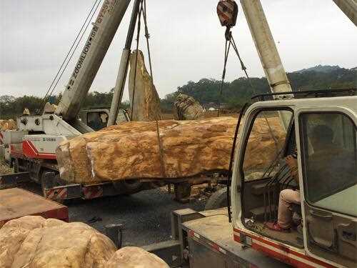 网购的景观石到货后要细心辨别石材质量